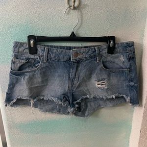 Forever 21 Distressed Jean Shorts